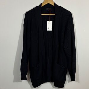 Quince Charcoal Knit Cardigan